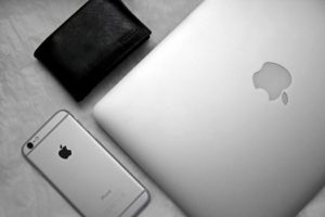 laptop and phone