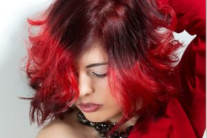 woman with red hair
