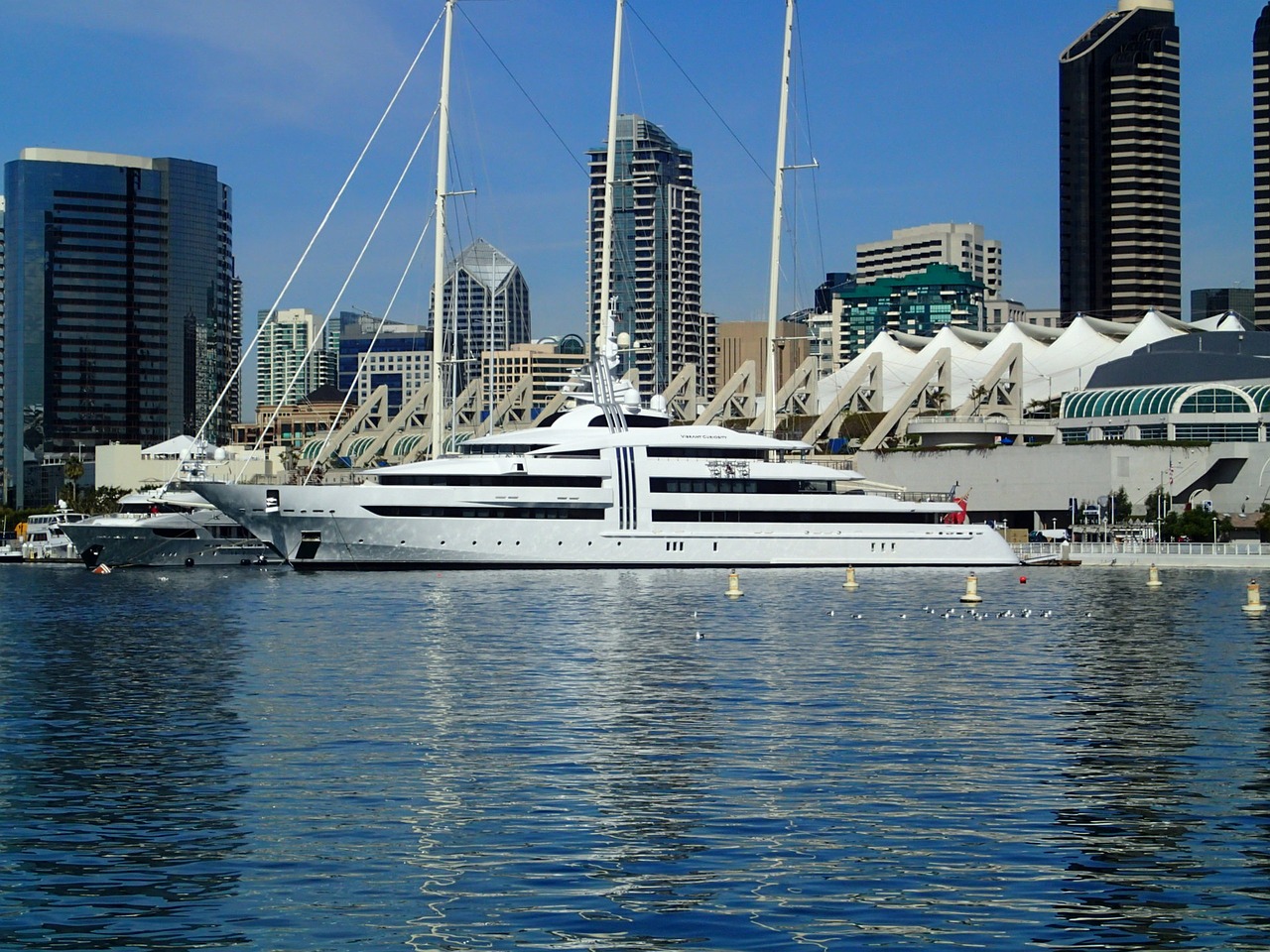 yacht on port